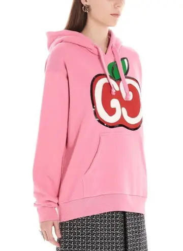 Gucci  Pink Oversized Limited Edition Apple Hoodie