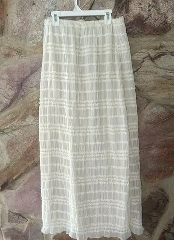 Commense Ruffled Crop Top Skirt Set size L Size L