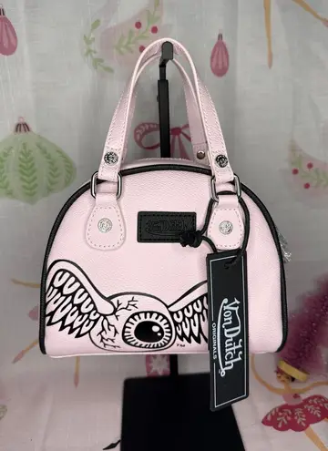 Von Dutch Pink Mini Bowler Bag