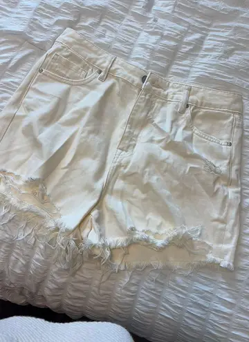 Altar'd State White Jean Shorts 