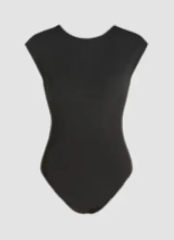 Cider *NWT, Womens, , High Neck Open Back Sleeveless Bodysuit, Black, Sz XL