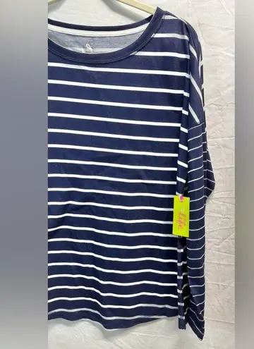 Made for life NWT | Navy & White Striped Boat Neck Long Sleeve Ladies Shirt | XL