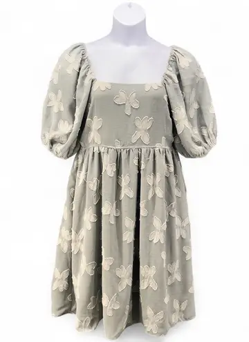 Baltic Born Womens Dress Size L Avery Sage Puffed Sleeve Cottagecore Prairie