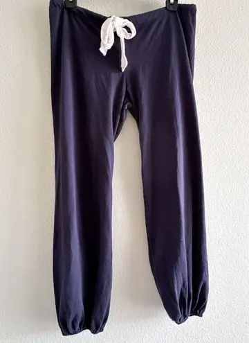 Eberjay Eberjey Heather Cropped Pant Blue Deep Sea Size Small