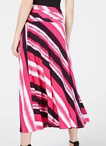 INC New Tie Dye Convertible Maxi Skirt and Strapless Dress Pink Multi