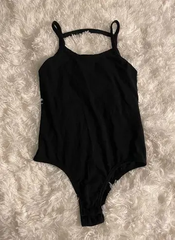 Poof! women’s all black tank top bodysuit