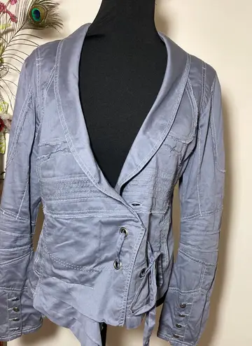 R 868 European Moto utility jacket blazer gray L/XL grunge boho punk like new