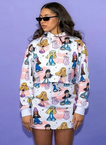 BRATZ Doll Printed Jersey Sweat Skirt Sz 3XL NEW New with tags
