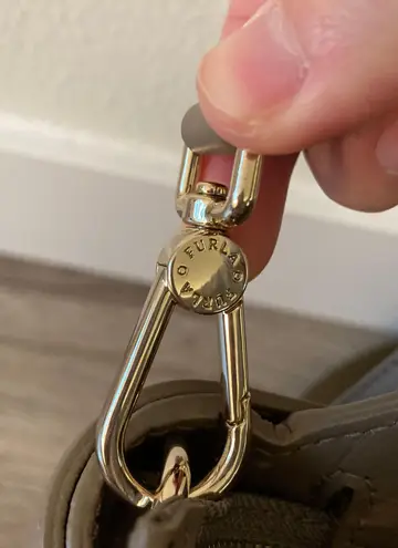 Furla Alice Top Handle Bag Taupe Pristine Condition