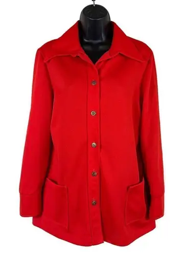 Vintage Red Casual Polyester Blazer Women’s Size 17/18