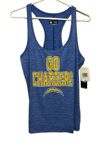 NFL Los Angeles Chargers Women’s Striped Racerback Tank Top. Size L