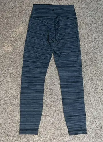 Lululemon  High Times Pant Luxtreme Cyber Stripe Deep Coal Black 2
