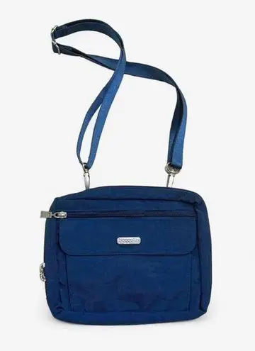 Baggallini  Wander Pacific Crossbody Bag, Blue Water-resistant Nylon Bag