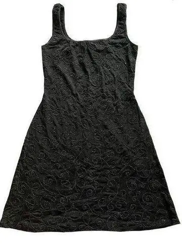 Alexia Admor Vintage 90s Beaded A-Line Fit and Flare Mini LBD Medium