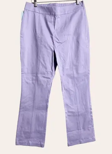 Hill House Lavender Purple Claire Mid Rise Straight Leg