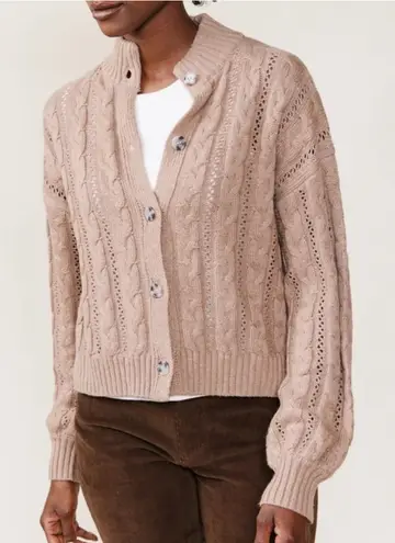 ABLE‎ Ruth Cable Knit Cardigan Chunky Oversized Mushroom Tan Brown Size 2X - Image 1