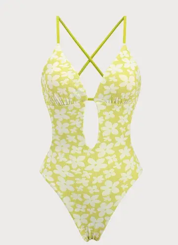 Berlook Light Green Jacquard Cut Out One