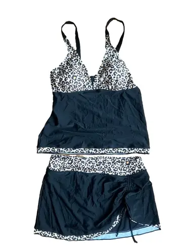 Rekita 2 Piece Tankini Skirt Bottom Women's Swimsuit Size Large SKU#C24122