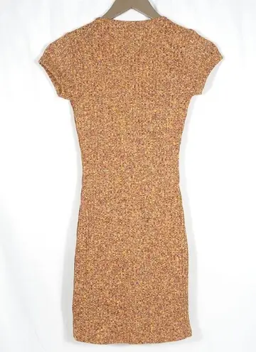 Lovely Day Tight Bodycon Form Fitted Stretchy Crew Neck Short Sleeve Dress