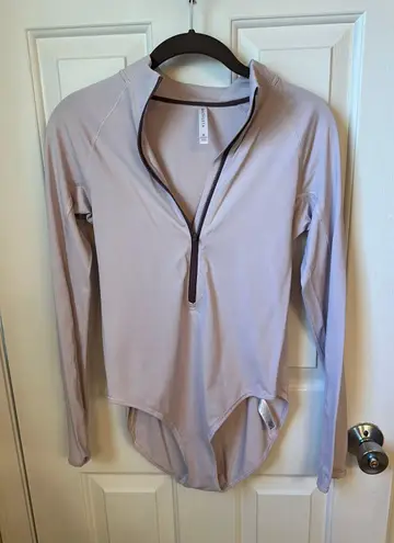 Athleta Athletes Endurance Half Zip Bodysuit