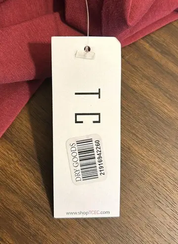 TCEC NWT Knit Dress with Poplin Ruffle Sleeve