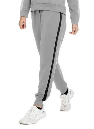 Body Glove NWT Grey Side Stripe Straight Leg Casual Joggers Medium Pants Gym