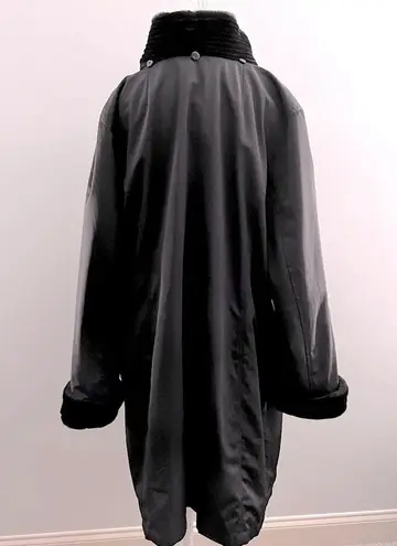 Gallery Faux Fur Trench Rain Snow Coat by Woman | 1x