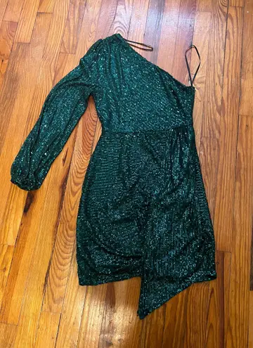 Hello Molly Stand Me Out Mini Dress Green Homecoming Dress