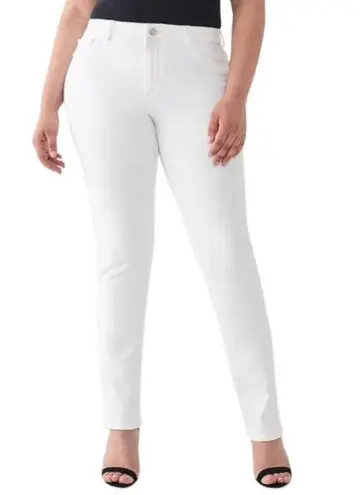 DL 1961 Midrise Curvy Straight white jeans size 29