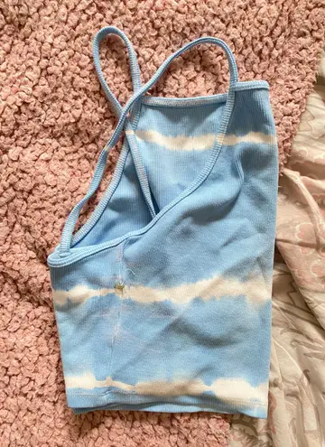 ZARA Baby Blue Tie Dye tank