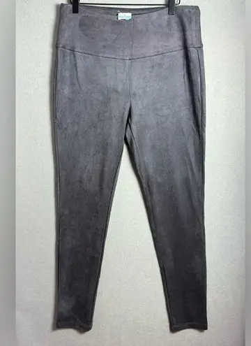 J. McLaughlin Lori Legging Women's Ultra Soft Faux Suede Gray Size L Brand New