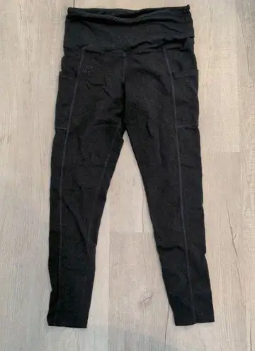 Tuff Athletics Womens High Waisted Legging with Pockets Charcoal Gray Size Large