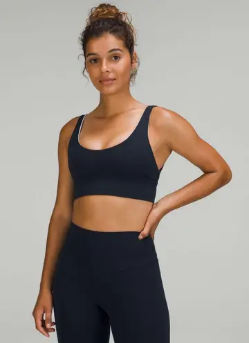 Lululemon True Navy/ Blue Linen Align Reversible Bra *Light Support, A/B Cup