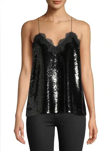 Cami NYC  The Racer Sequin Camisole With Lace Trim