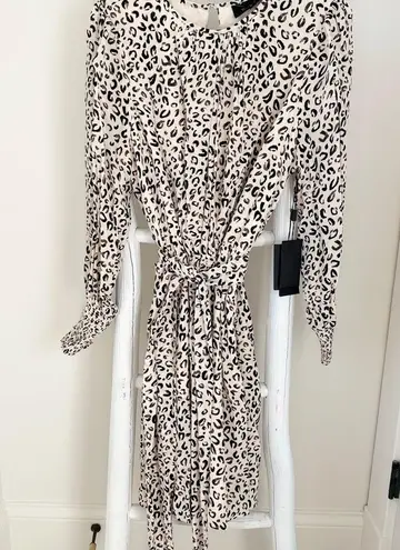 11 Honoré 11 Honore Collection Valentina Animal Print Skater Dress SZ 14