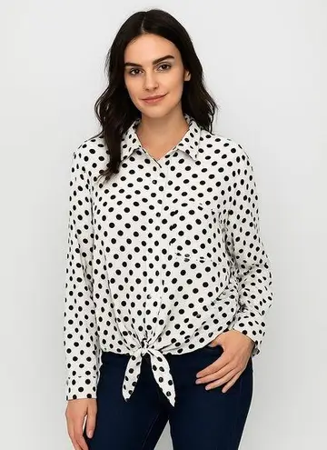 Grand & Greene Polka Dot Roll Tab Tie