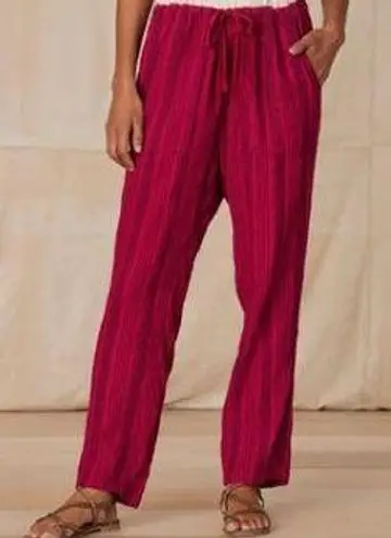Sundance Shobu Striped Pants in Berry Size Medium