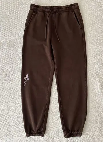Voight by Valentina Voight Miami Valentina Women’s Brown Coven Sweatpants Joggers Size Small