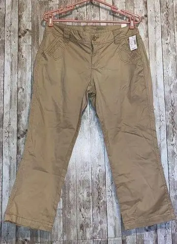 Maurice's Women's  Kaylee Original Fit Khaki Cropped Capris Juniors Size 9/10 NWT