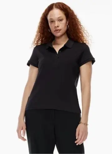 Babaton Aritzia Black Deaton Tennis Short Sleeve Shirt