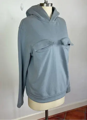 COS  Grey Breast Pocket Hoodie