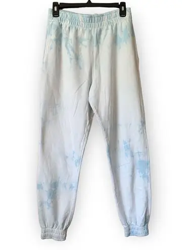 frankie's bikinis Frankie’s Bikinis Aiden Tie Dye Sweat Pant Baby Blue Size L