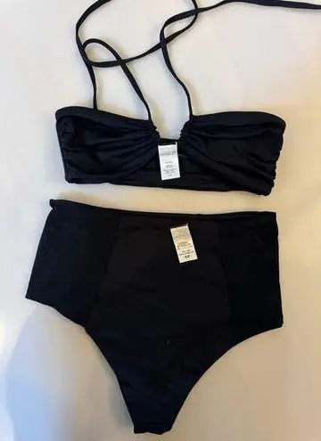 l*space  'Dawn' Multi-Way Bandeau Bikini Top and bottom black size small (New) - Image 1
