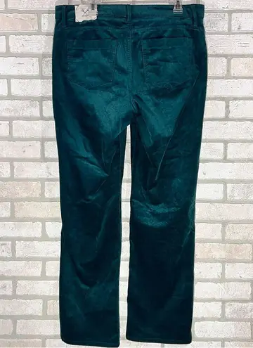 Christopher Blue Madison High Rise Straight Leg Corduroy Jeans in Green Size 16