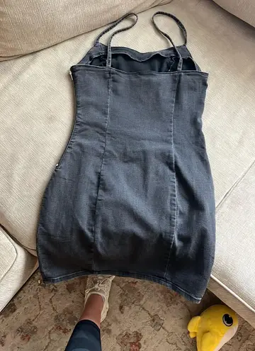 Divided denim Dress