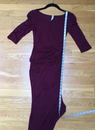 Lovely Day Faux Wrap 3/4 Sleeve Maxi Dress Size Small