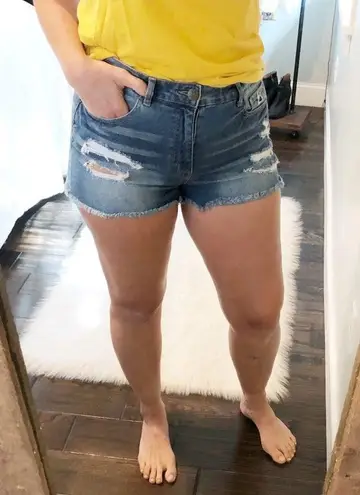 Tokyo Darling Denim High rise shorts