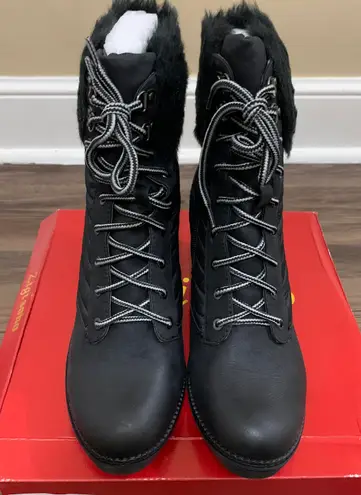 Zigi Soho Black Ames Wedge Boots Size 10