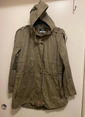 Womens Anorak Utility Jacket Olive Green XL 42” Coffee Shop New York Stitch Fix
