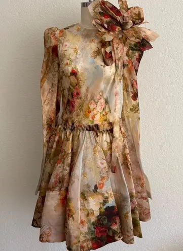 Zimmermann Like new Floral silk organza dress